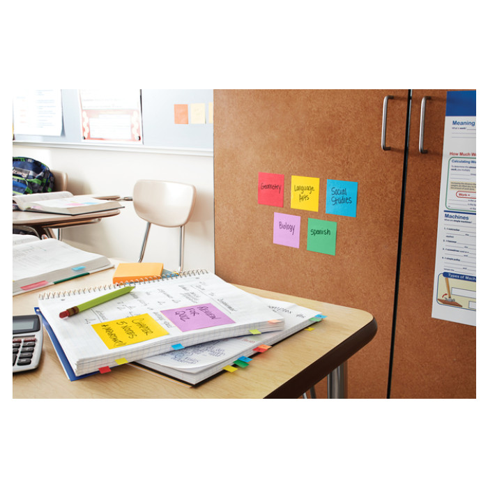 Memoblok Post-it 654 Super Sticky 76x76mm ultrageel 12 stuks