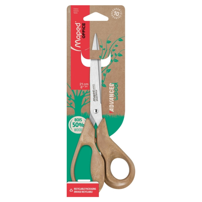 Schaar Maped Office Advanced Wood 21cm bruin