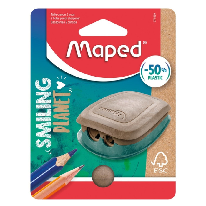 Puntenslijper Maped Smiling Planet 2-gaats