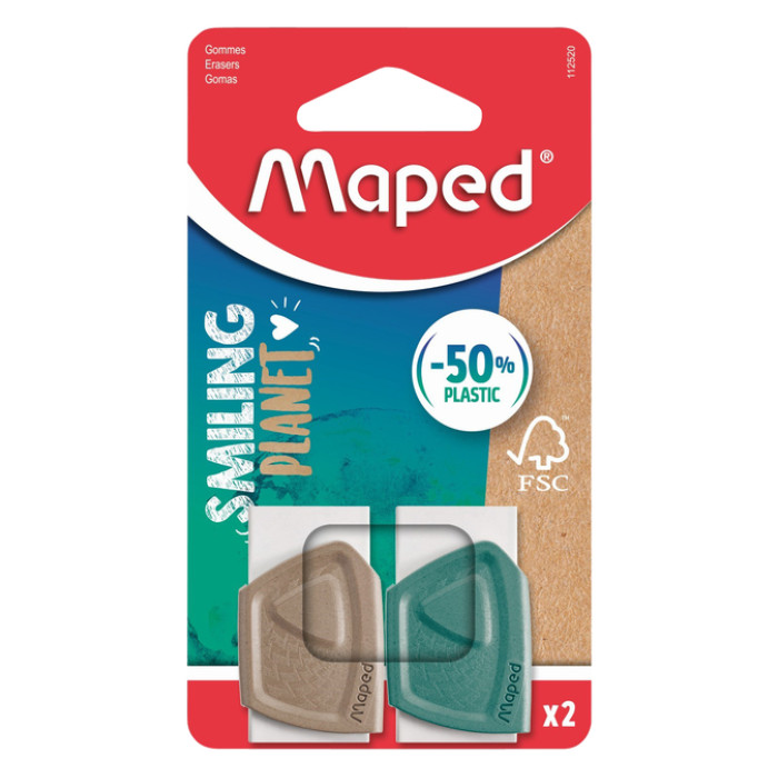 Gum Maped Smiling Planet blister à 2 stuks