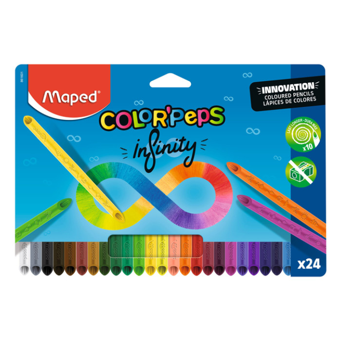 Kleurpotlood Maped Color'Peps Infinity set à 24 kleuren