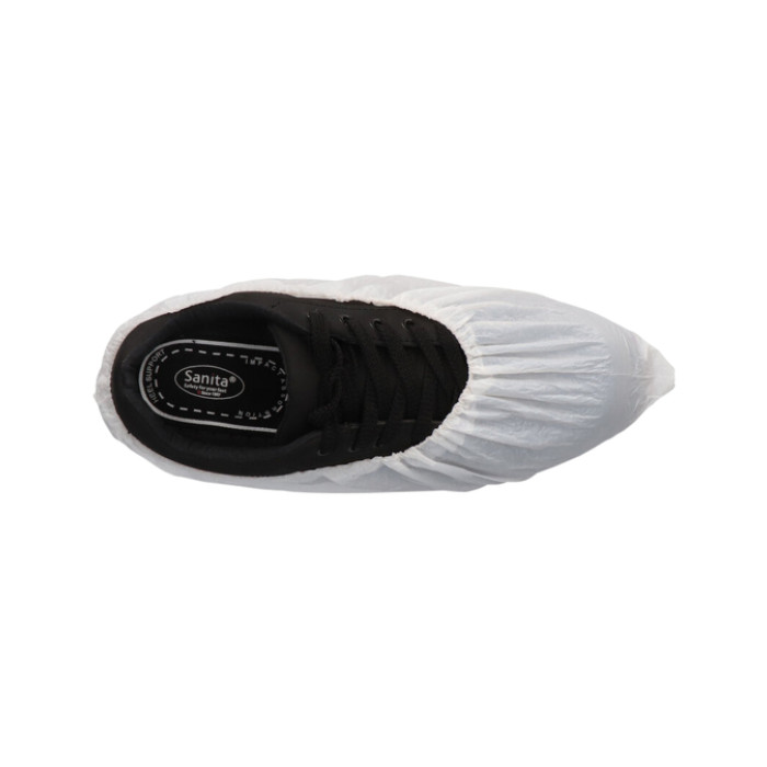 Schoenovertrek CMT 70mu geruwd maat 36-46 CPE wit 50 stuks