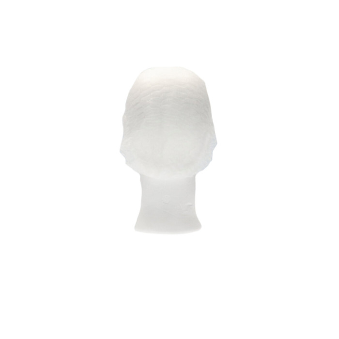 Haarnet CMT clip non-woven L 53cm PP wit 100 stuks