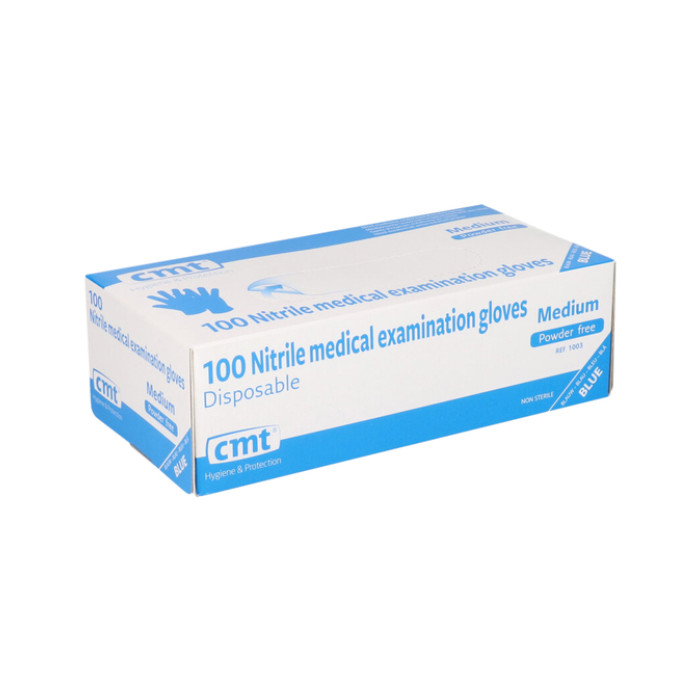 Handschoen CMT M nitril blauw 100 stuks