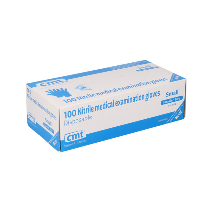 Handschoen CMT S nitril blauw 100 stuks