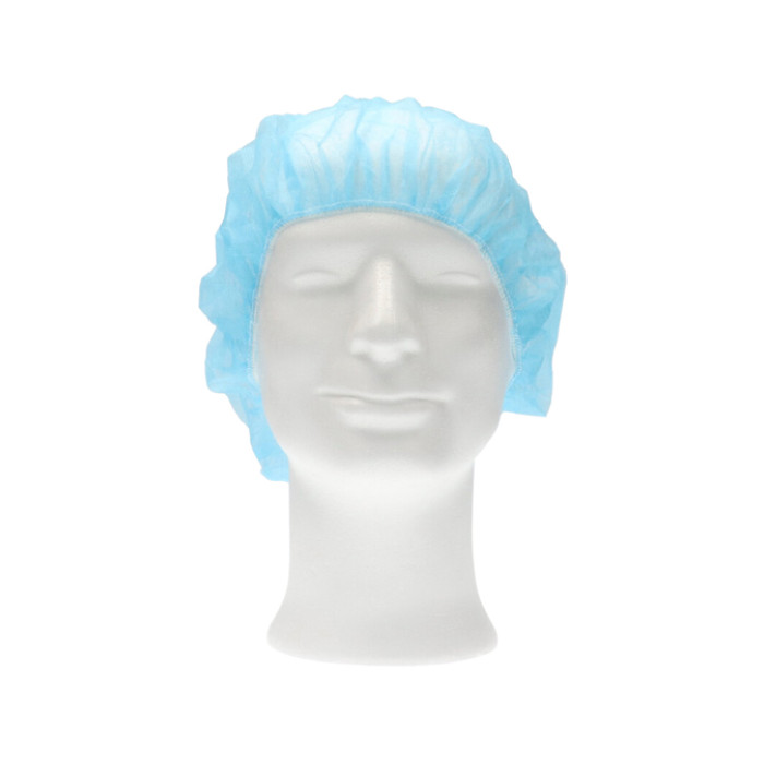 Haarnet CMT bouffant non-woven M 50cm PP blauw 100 stuks