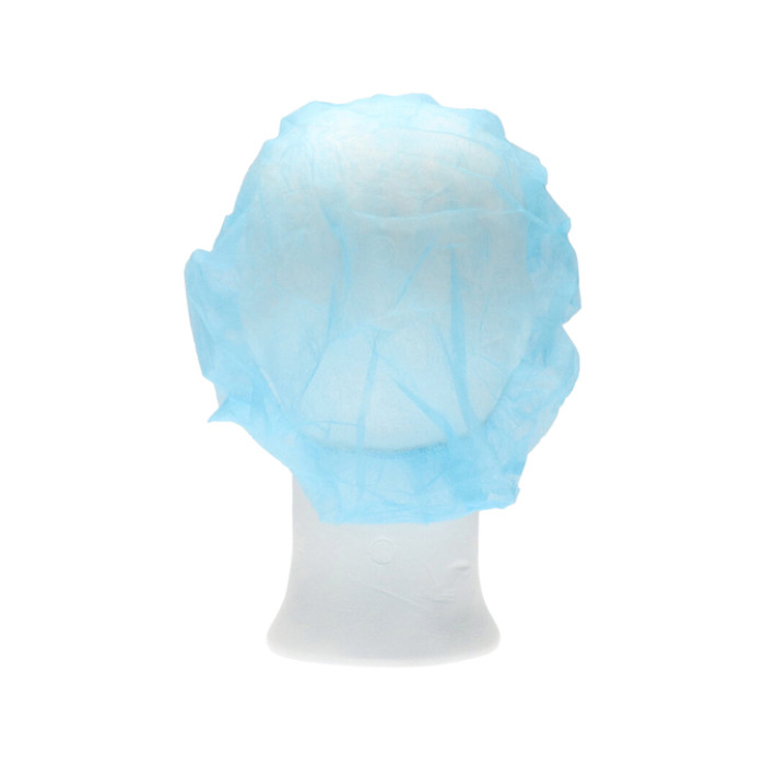 Haarnet CMT bouffant non-woven M 50cm PP blauw 100 stuks