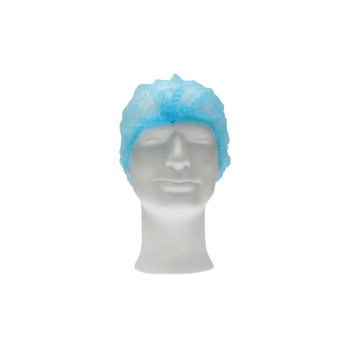Haarnet CMT clip non-woven L 53cm PP blauw 100 stuks