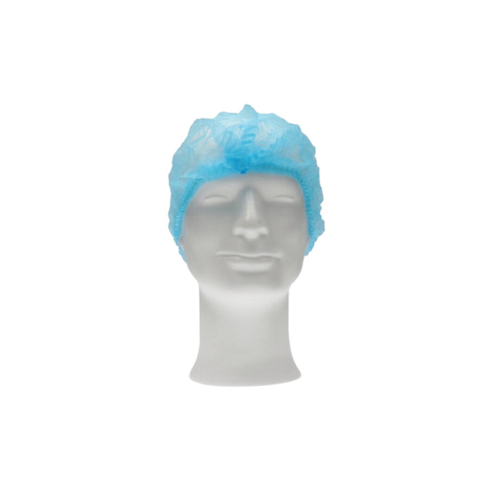 Haarnet CMT clip non-woven M 50cm PP blauw 100 stuks