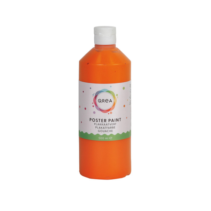 Plakkaatverf Qrea oranje 500ml