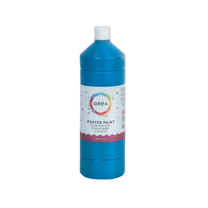 Plakkaatverf Qrea blauw 1000ml