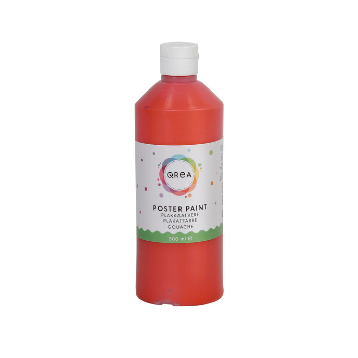 Plakkaatverf Qrea lichtrood 500ml