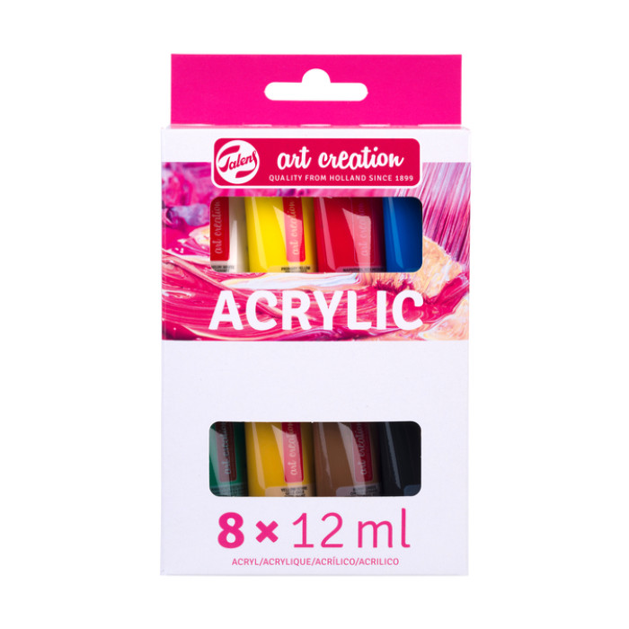 Acrylverf Talens Art Creation 12ml set à 8 kleuren