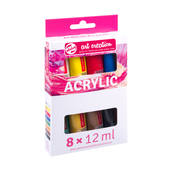 Acrylverf Talens Art Creation 12ml set à 8 kleuren