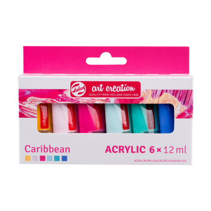 Acrylverf Talens Art Creation Caribbean 12ml set à 6 kleuren