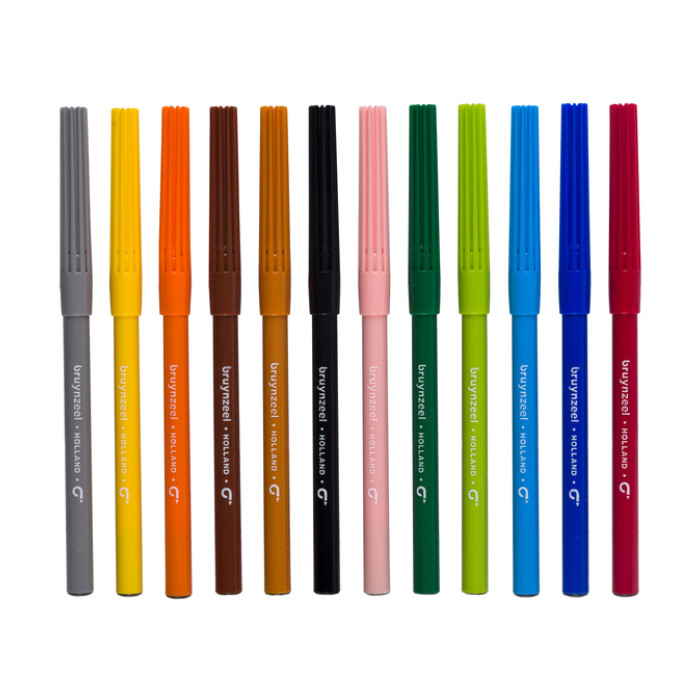 Viltstift Bruynzeel Kids set à 12 kleuren
