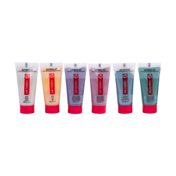 Acrylverf Talens Art Creation Metallic 12ml set à 6 kleuren
