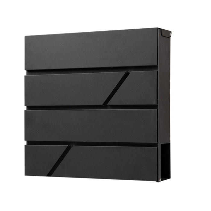 Brievenbus BRASQ PB200 Deluxe wand zwart