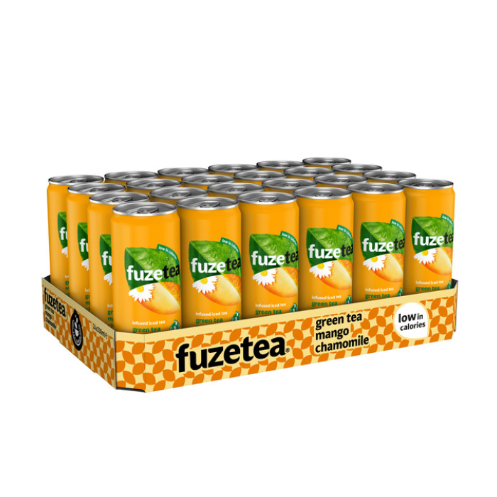 Frisdrank Fuze Tea Green Tea mango chamomile blik 330ml