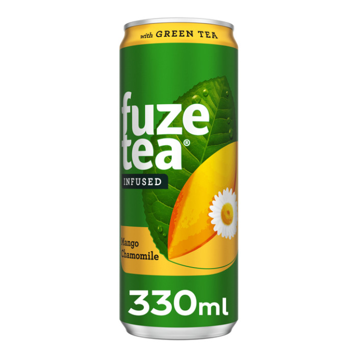 Frisdrank Fuze Tea Green Tea mango chamomile blik 330ml