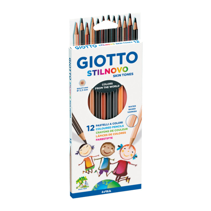 Kleurpotlood Giotto Stilnovo Skin Tones set à 12 kleuren