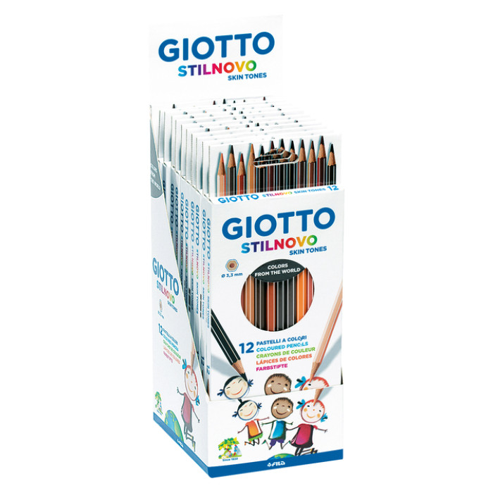 Kleurpotlood Giotto Stilnovo Skin Tones set à 12 kleuren