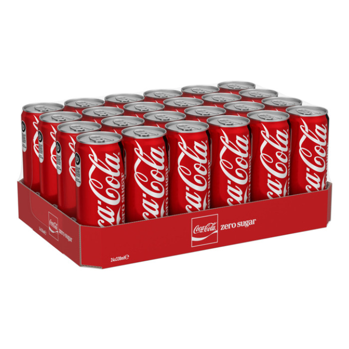Frisdrank Coca Cola zero blik 330ml