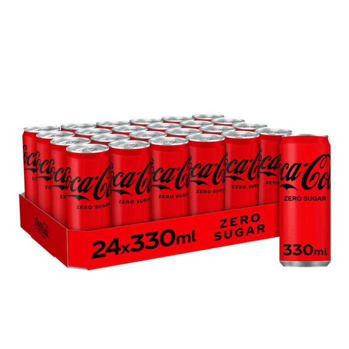 Frisdrank Coca Cola zero blik 330ml