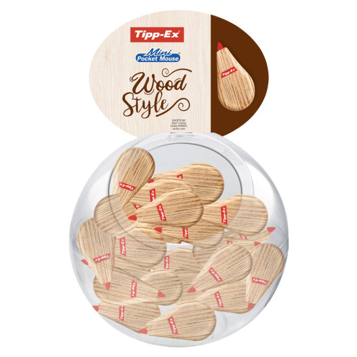 Correctieroller Tipp-ex mini 5mmx6m wood valuepack à 30+10 gratis