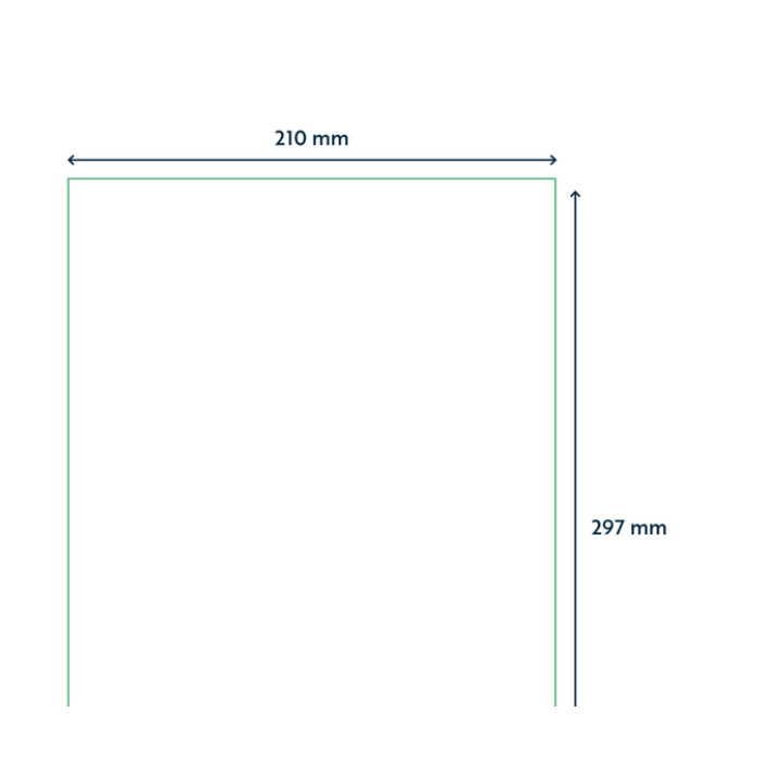 Etiket Qbasic A4 1.000 vel 210x297mm 1000 labels