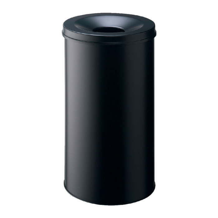 Papierbak met vlamdover Durable 3307-01 rond 60liter zwart