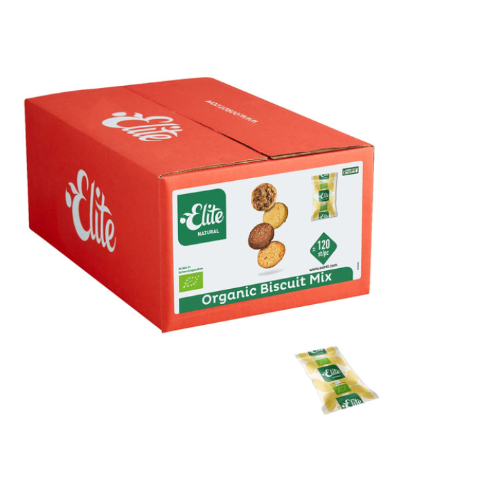 Koekjes Elite Natural biologische biscuitmix 120 stuks
