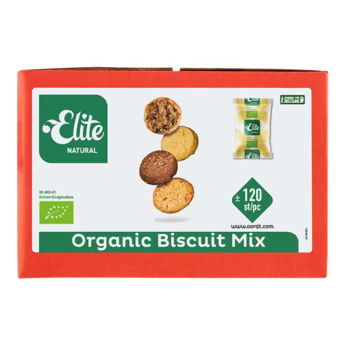 Koekjes Elite Natural biologische biscuitmix 120 stuks