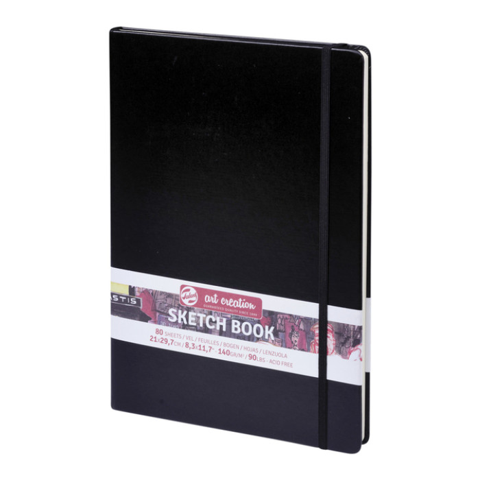 Schetsboek Talens Art Creation zwart 21x30cm 140gr 80vel