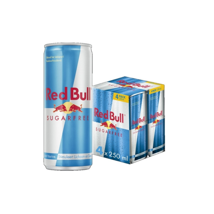 Energiedrank Red Bull sugarfree blik 250 ml