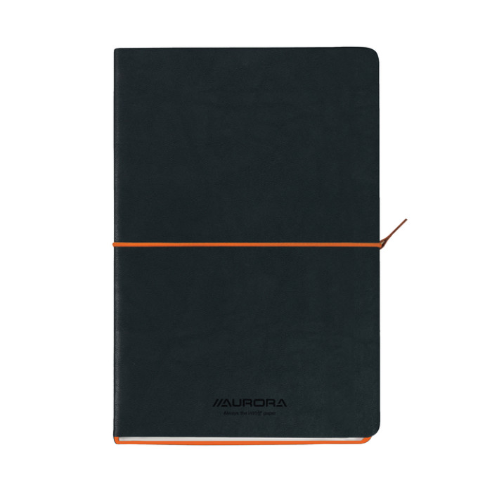 Notitieboek Aurora Tesoro A5 192blz lijn 80gr oranje