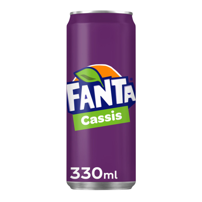 Frisdrank Fanta cassis blik 330ml