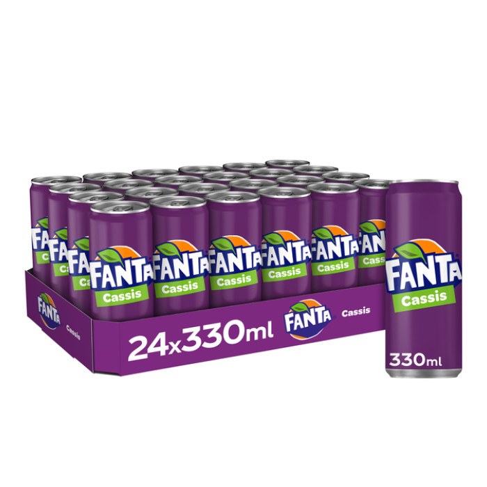 Frisdrank Fanta cassis blik 330ml