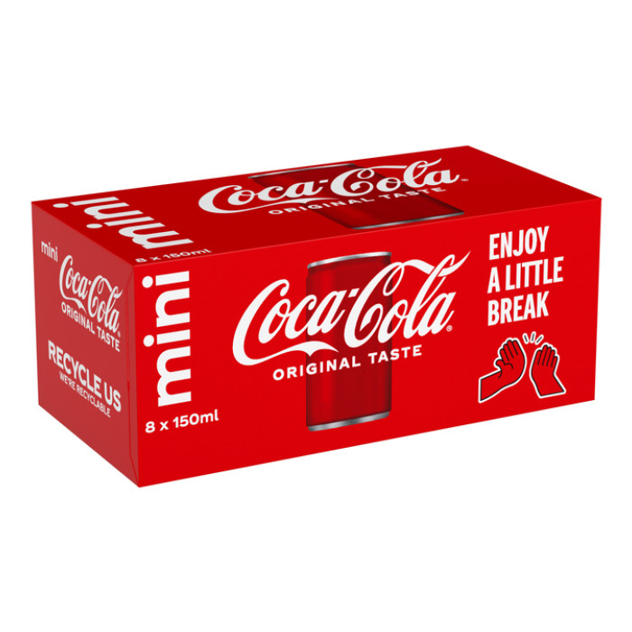 Frisdrank Coca Cola Regular blik 150ml