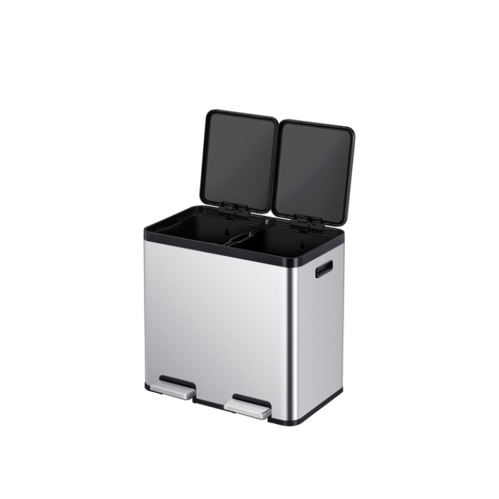 Pedaalemmer EKO Essential Recycler 2x22 liter rvs