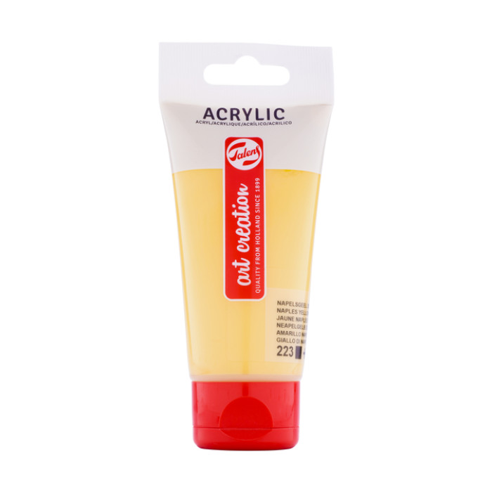 Acrylverf Talens Art Creation 223 napelsgeel donker tube à 75ml