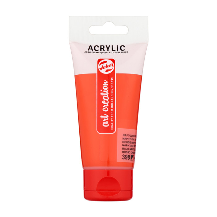 Acrylverf Talens Art Creation 398 naftolrood licht tube à 75ml