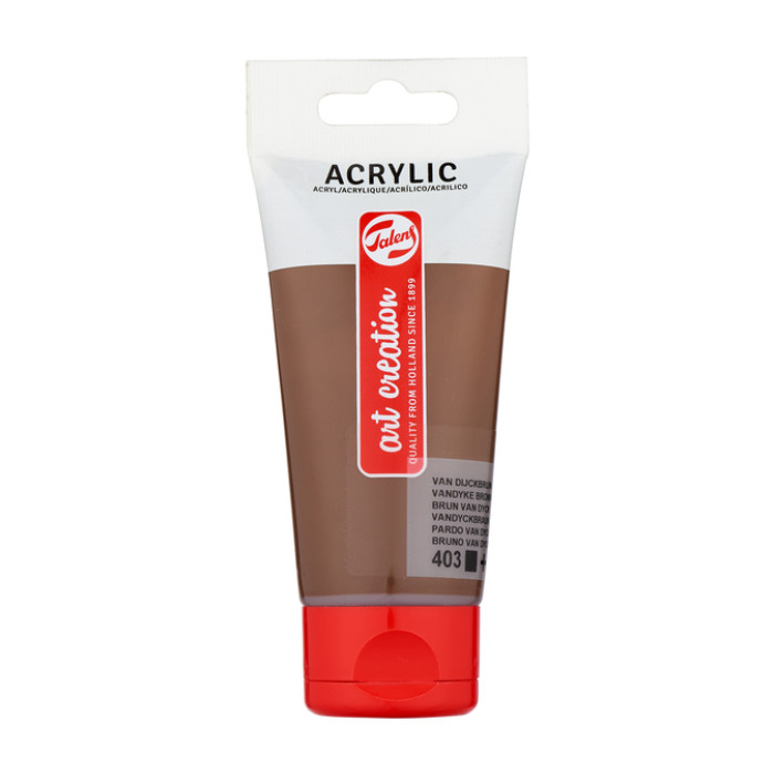 Acrylverf Talens Art Creation 403 van dijckbruin tube à 75ml