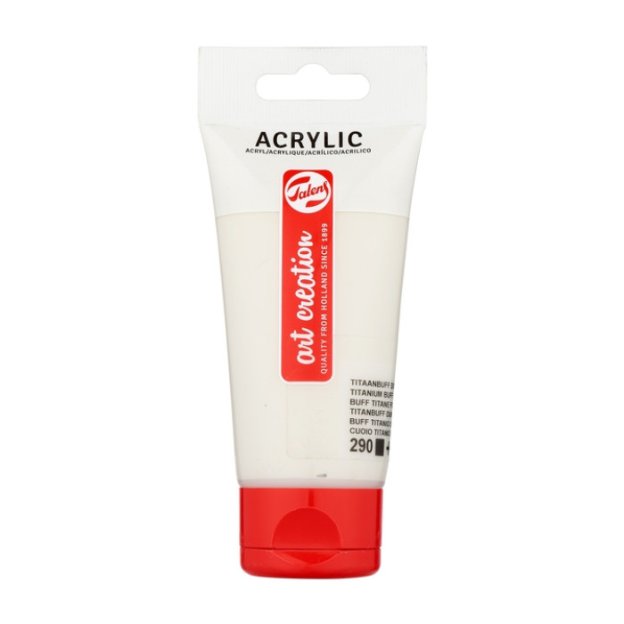 Acrylverf Talens Art Creation 290 titaanbuff donker tube à 75ml