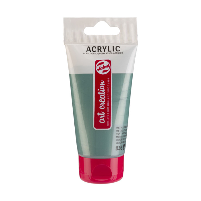 Acrylverf Talens Art Creation 836 metallicgroen tube à 75ml