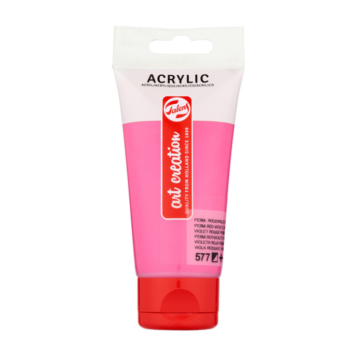 Acrylverf Talens Art Creation 577 permanentroodviolet licht tube à 75ml
