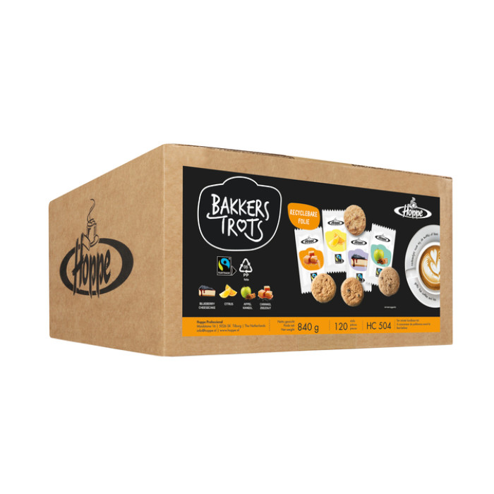 Koekjes Hoppe Bakkers Trots fairtrade koekjesmix 120 stuks