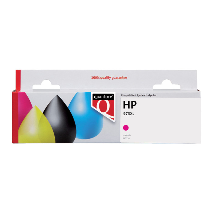 Inktcartridge Quantore alternatief tbv HP F6T82AE 973X rood