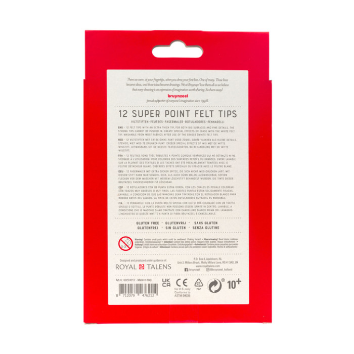Kleurstift Bruynzeel Teens Superpoint set à 12 kleuren