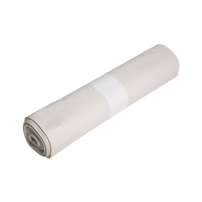 Afvalzak Powersterko HDPE T10 50x55cm 25L wit rol à 50 stuks